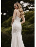 Spaghetti Straps Ivory Lace Tulle Fabulous Wedding Dress